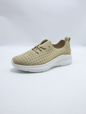 Buty sportowe damskie na płaskim (36-41) L605 KHAKI