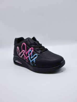 Buty sportowe damskie na płaskim (36-41) 6006 BLACK
