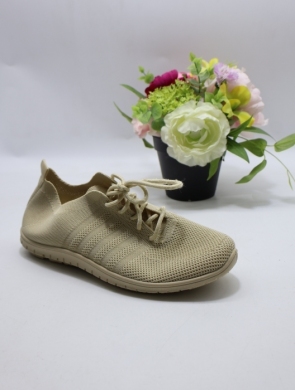 Buty sportowe damskie na płaskim (36-41) W080 BEIGE