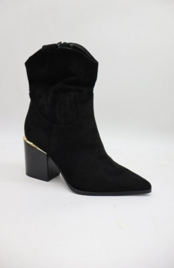 Botki damskie na obcasie (36-41) 9599A BLACK