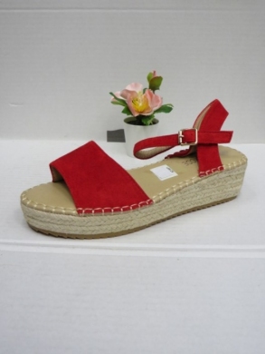 Sandały damskie na koturnie (36-41) QR002 RED