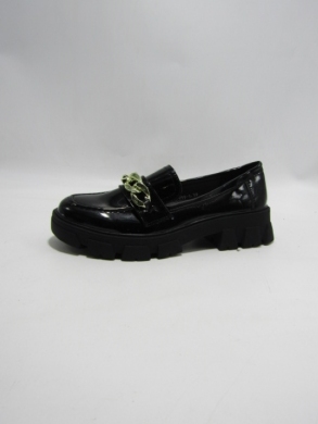 Mokasyny damskie na płaskim (36-41) 999-1 BLACK