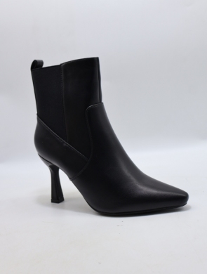 Botki damskie ocieplane na szpilce (36-41) 9182 BLACK