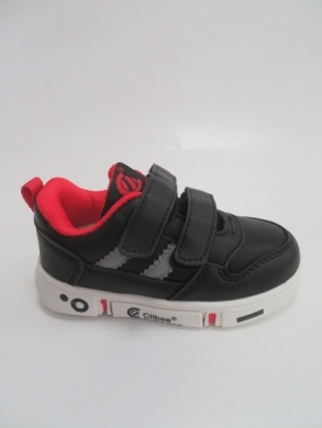 Buty sportowe chłopięce (21-26) E81 BLACK/RED