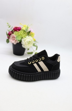 Buty sportowe damskie na płaskim (36-41) BO-925 BLACK