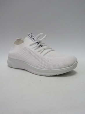 Buty sportowe damskie na płaskim (36-41) BK25 WHITE