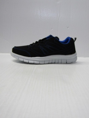Buty sportowe damskie na płaskim (36-41) N318 BLACK/R.BLUE