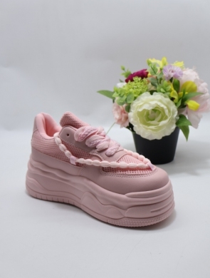 Buty sportowe damskie na płaskim (36-41) 8982 PINK