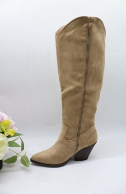 Kozaki damskie na obcasie (36-41) WZ133 KHAKI