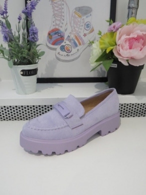 Mokasyny damskie na koturnie (36-41) 3984 PURPLE