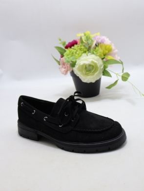 Mokasyny damskie na płaskim (36-41) 9727 BLACK