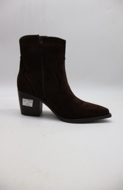 Botki damskie ocieplane na obcasie (36-41) 588-76 BROWN