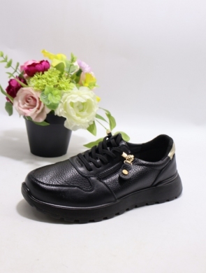 Buty sportowe damskie na płaskim (36-41) BK-617 BLACK
