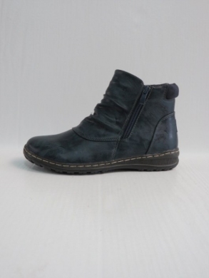 Botki damskie ocieplane na płaskim (36-41) 9676-11 BLUE