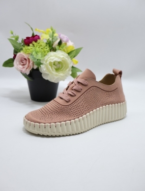 Buty sportowe damskie na płaskim (36-41) 5874 PINK