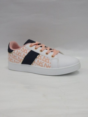 Buty sportowe damskie na płaskim (36-41) QS-59 WHITE/PINK