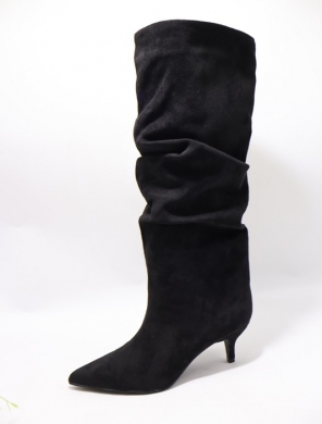 Kozaki damskie na szpilce (36-41) 2512A BLACK