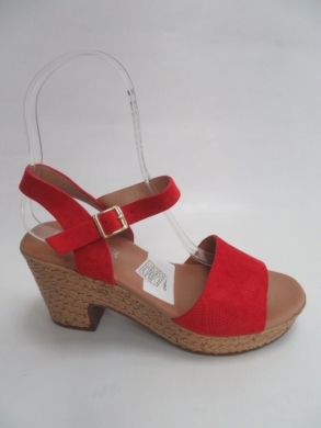 Sandały damskie na obcasie (36-41) EX-16 RED