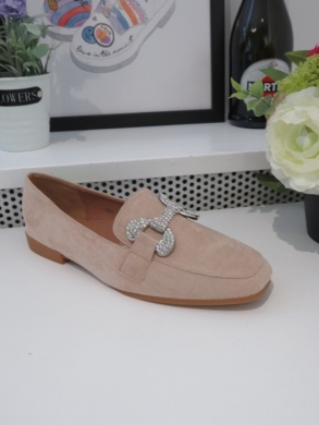 Mokasyny damskie na płaskim (36-41) 7983 BEIGE