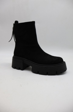 Botki damskie na obcasie (36-41) AM7565 BLACK