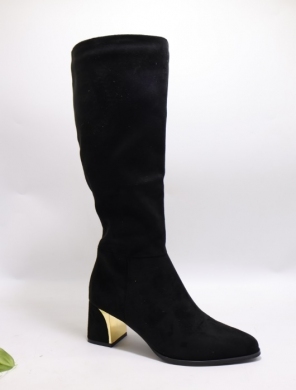 Kozaki damskie na obcasie (36-41) 3759 BLACK