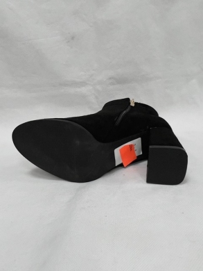 Botki damskie ocieplane na obcasie (36-41) 8712-2 BLACK