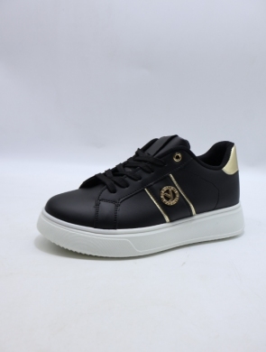 Buty sportowe damskie na płaskim (37-40) B1048 BLACK