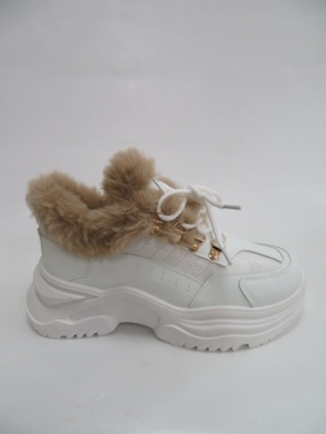 Sneakersy damskie ocieplane niskie (36-41) 211 WHITE