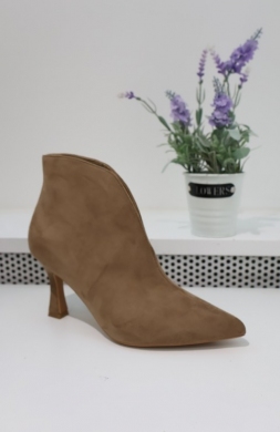 Botki damskie na szpilce (36-41) M138 KHAKI