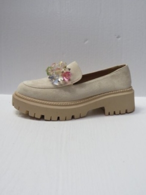 Mokasyny damskie na płaskim (36-41) JH283 BEIGE
