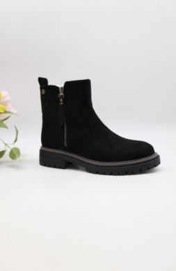 Botki damskie na płaskim (36-41) 1986-26 BLACK