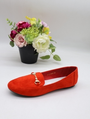 Mokasyny damskie na płaskim (36-41) 0563 RED