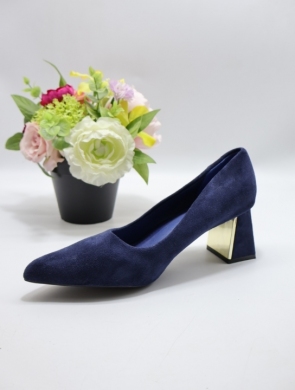 Czółenki damskie na obcasie (36-41) XJK-07 BLUE