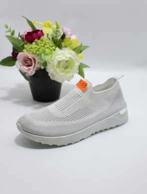 Buty sportowe damskie na płaskim (36-41) 9016 WHITE
