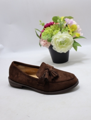 Mokasyny damskie na płaskim (36-41) H8-996 BROWN