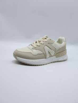 Buty sportowe damskie na płaskim (36-41) 88-179 BEIGE