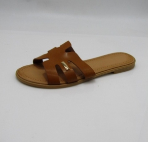 Klapki damskie na płaskim (36-41) DM62 CAMEL