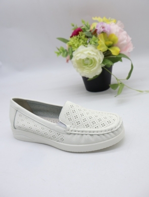 Mokasyny damskie na płaskim (36-41) 9196 WHITE