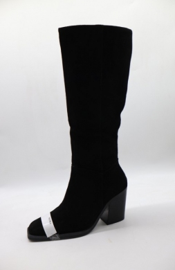 Kozaki damskie na obcasie (36-41) 2704 BLACK