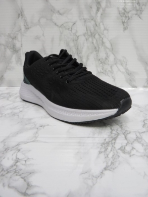 Buty sportowe męskie (40-45) 23N13-5 BLACK/GREEN