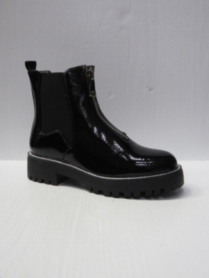 Botki damskie ocieplane na płaskim (36-41) K1002 BLACK