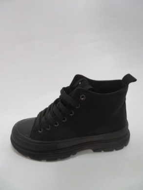 Trampki damskie na płaskim (36-41) 3013 BLACK