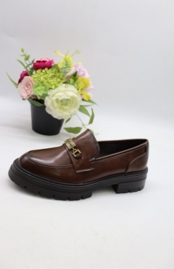 Mokasyny damskie na płaskim (36-41) 577 BROWN