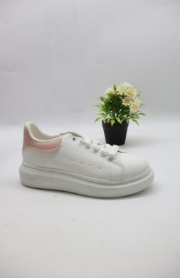 Buty sportowe damskie na płaskim (36-41) BO-632 WH/PINK