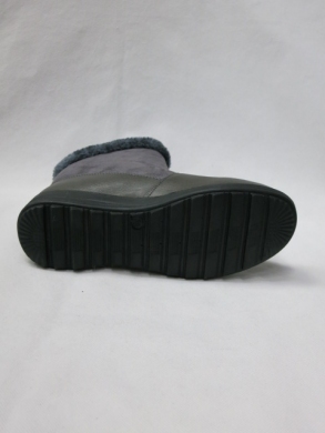 Botki damskie ocieplane na płaskim (37-42) 1210-3 GREY