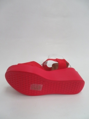 Sandały damskie na koturnie (36-41) 9011 RED