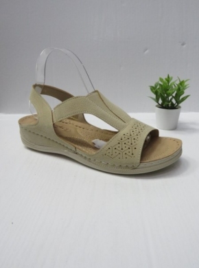 Sandały damskie na koturnie (36-41) 0550 BEIGE