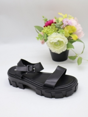Sandały damskie na płaskim (36-41) 0616 BLACK