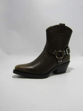 Botki damskie ocieplane na obcasie (36-41) AXHX-67 KHAKI