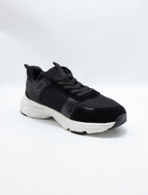 Buty sportowe damskie na płaskim (36-41) AD717 BL/WHITE